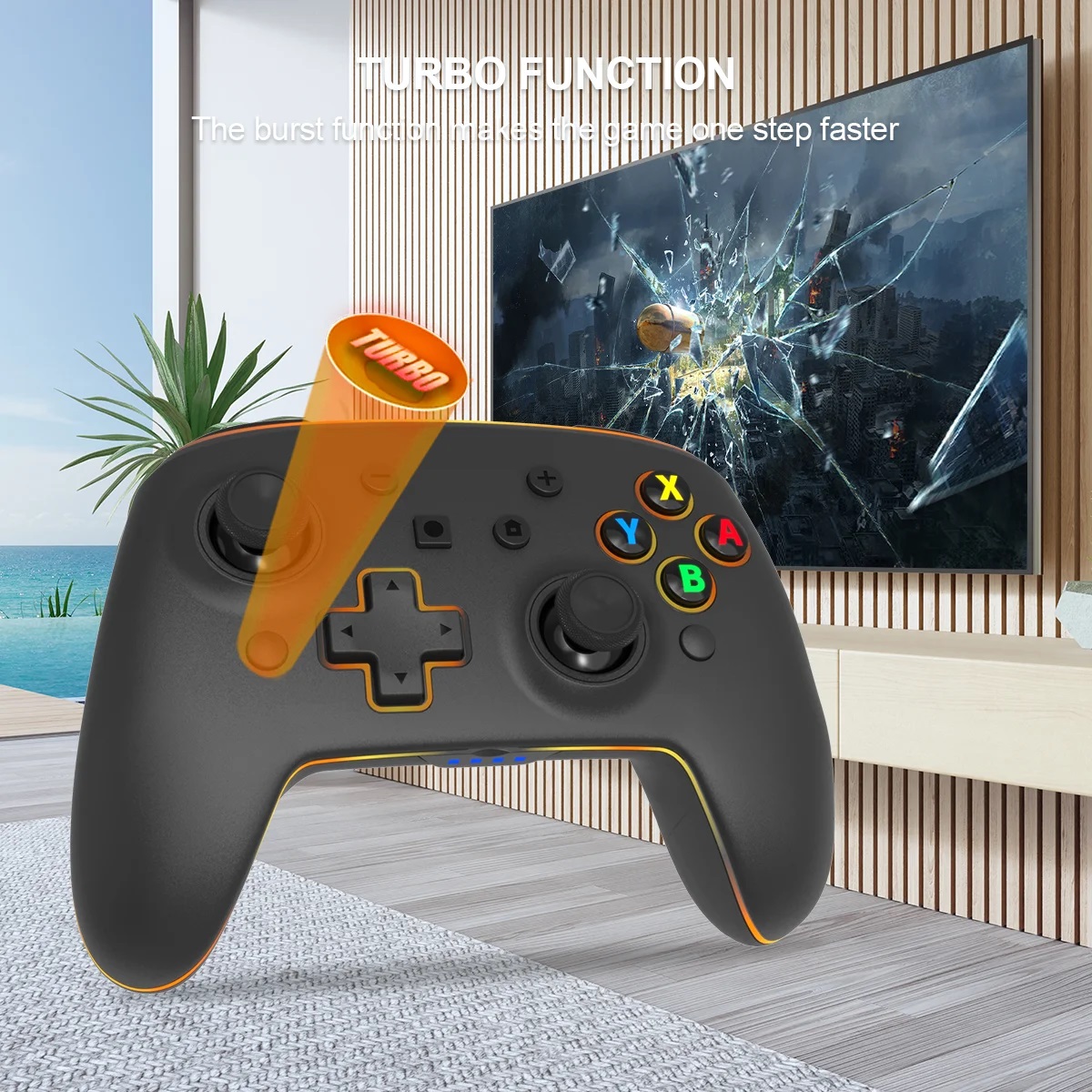 the controller has turbo function