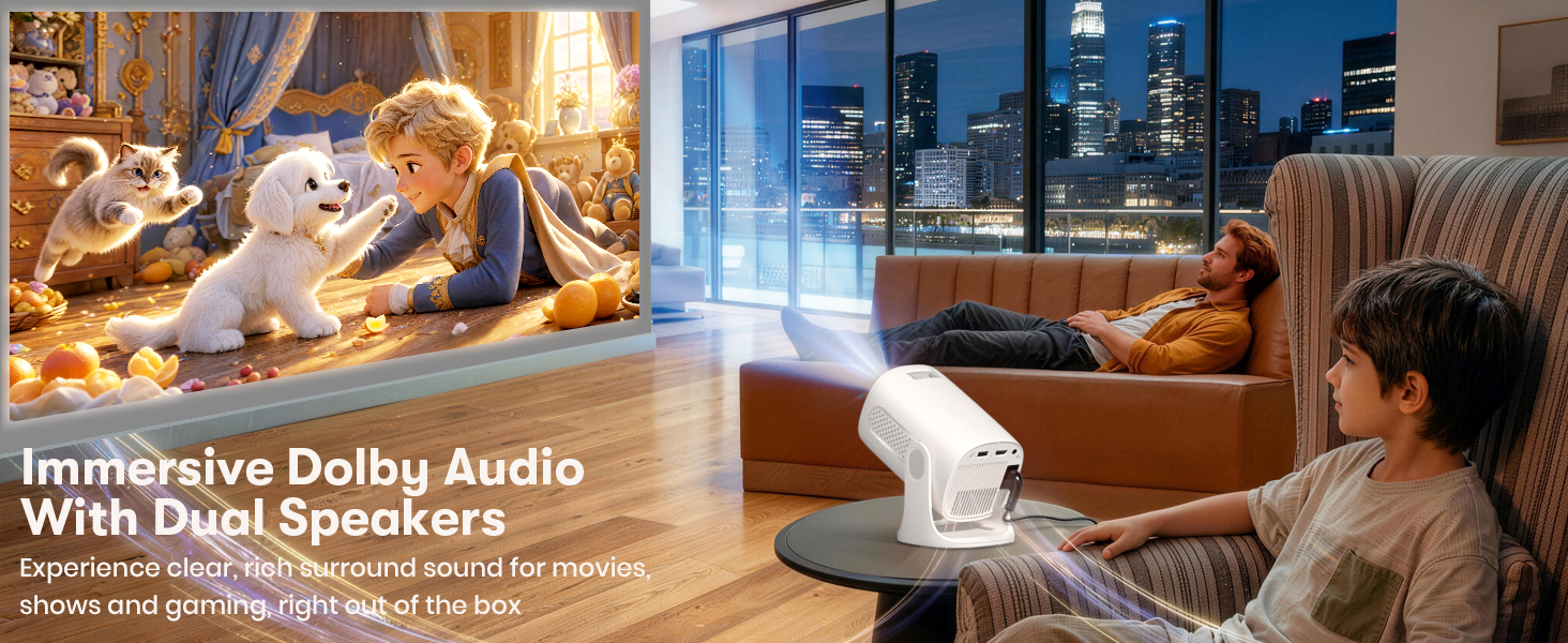 Miroir RK100 Roku TV Smart Projector