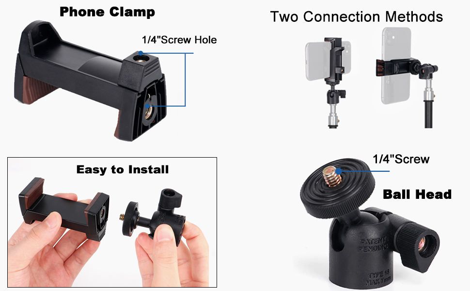 Cell Phone Tripod Mount Adapter