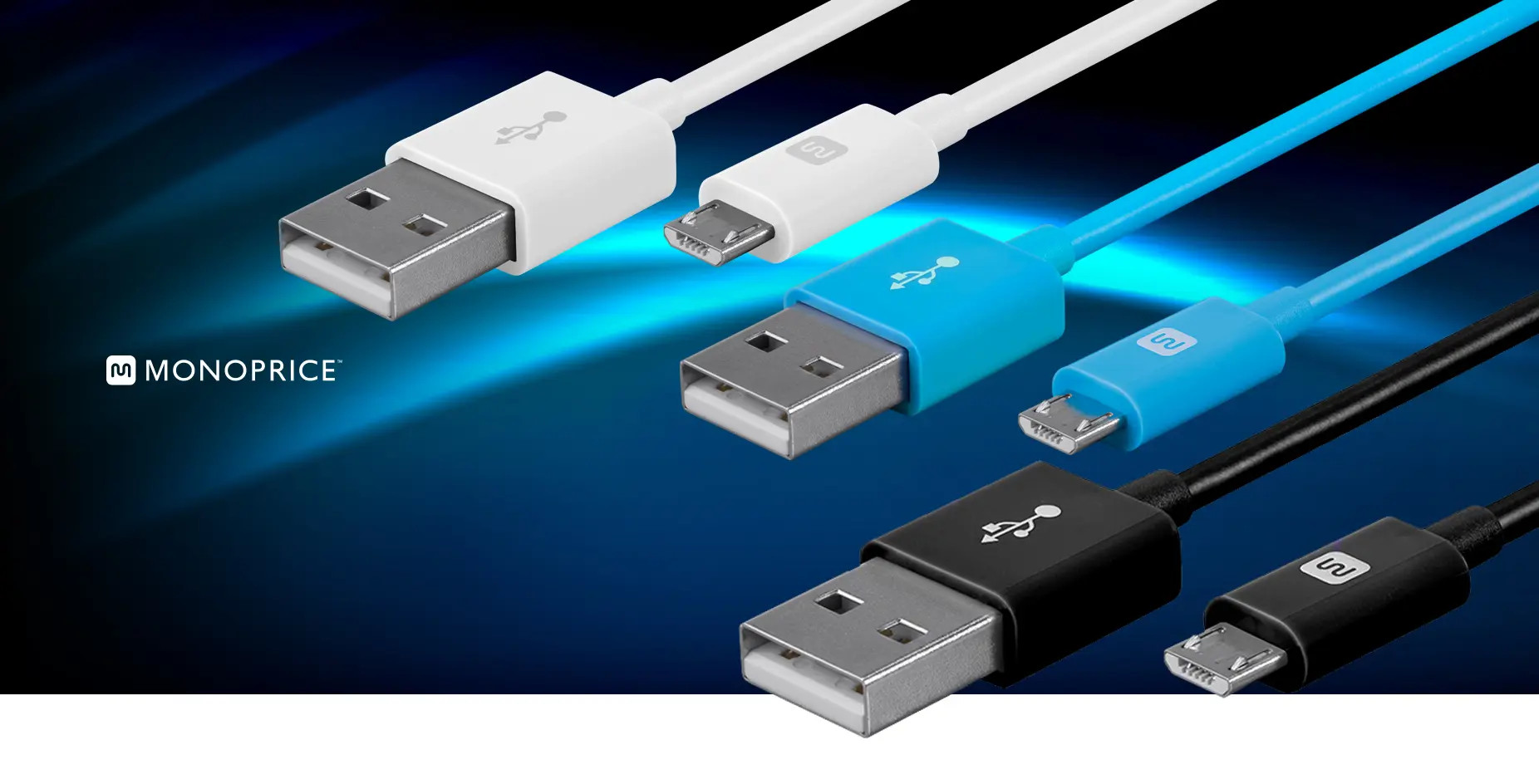 USB-A to Micro B Cable, 2.4A, 22/30AWG