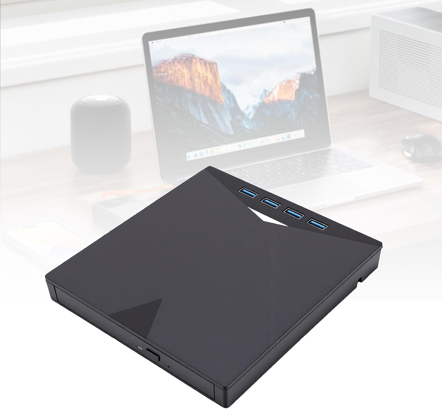 External Blu-ray Drive, [7 in 1] External Bluray DVD Drive, BD/DVD/CD Player/Read/Write, Portable CD