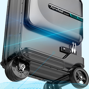 Airwheel SE3MiniT Black 20inch Smart Rideable Suitcase Electric Luggage  Scooter