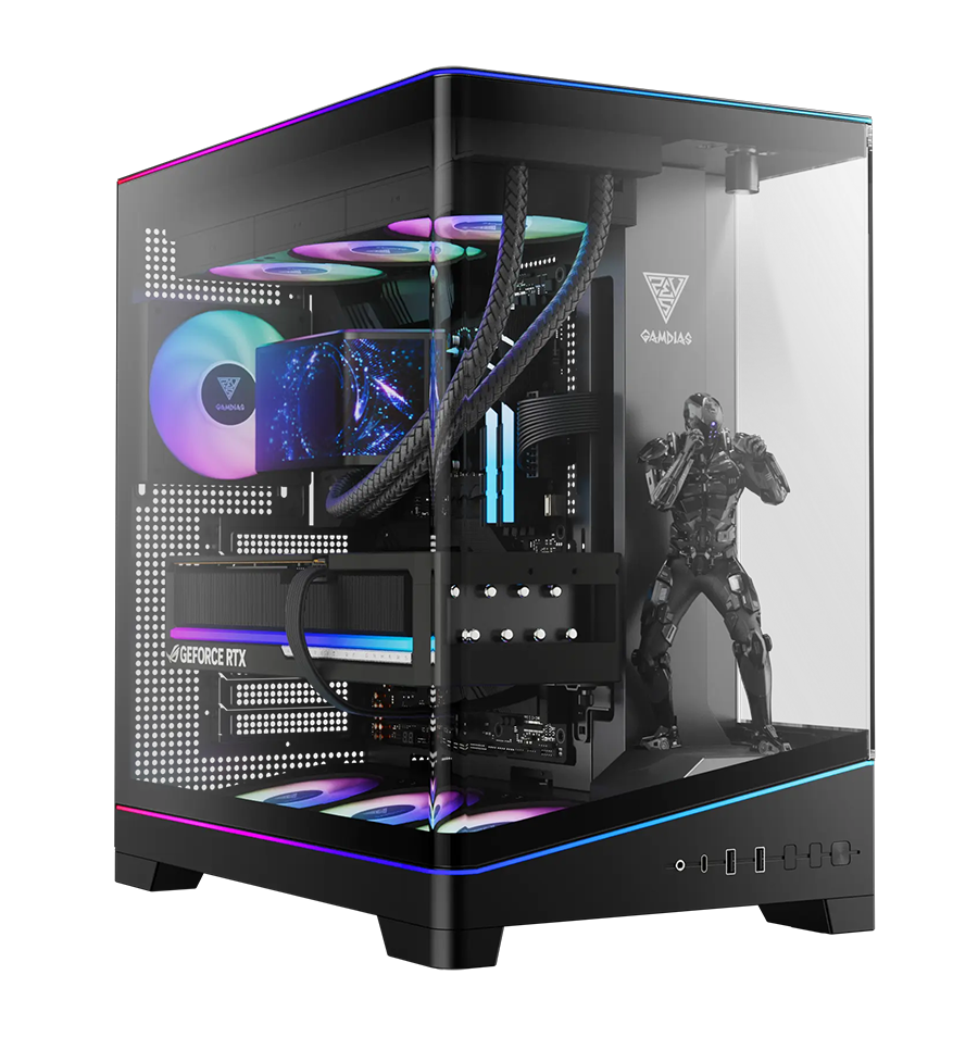 Gamdias ATLAS P6 CG ATX Mid Tower Computer Case