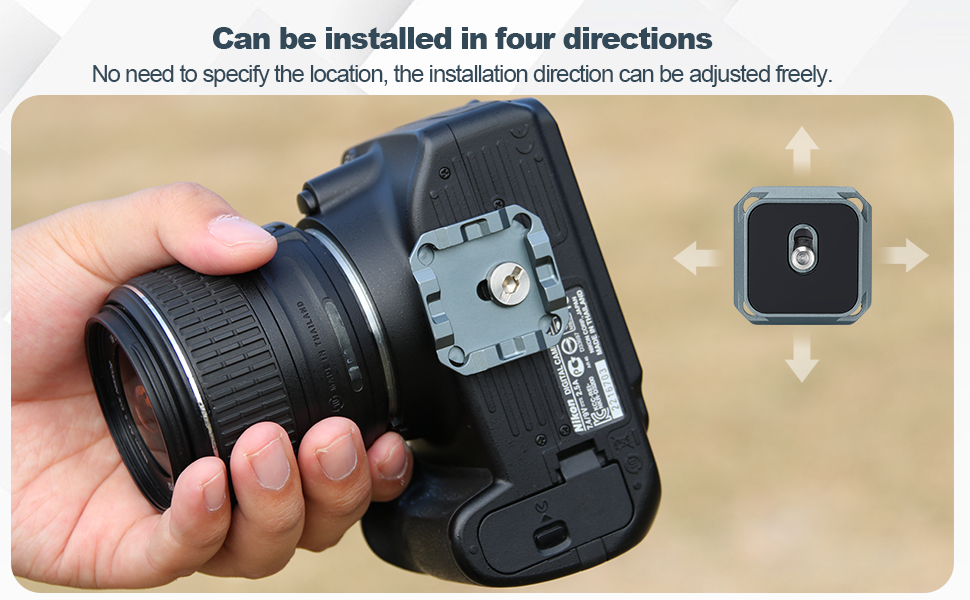 Camera Shoulder Strap Quick Release Plate Kit,