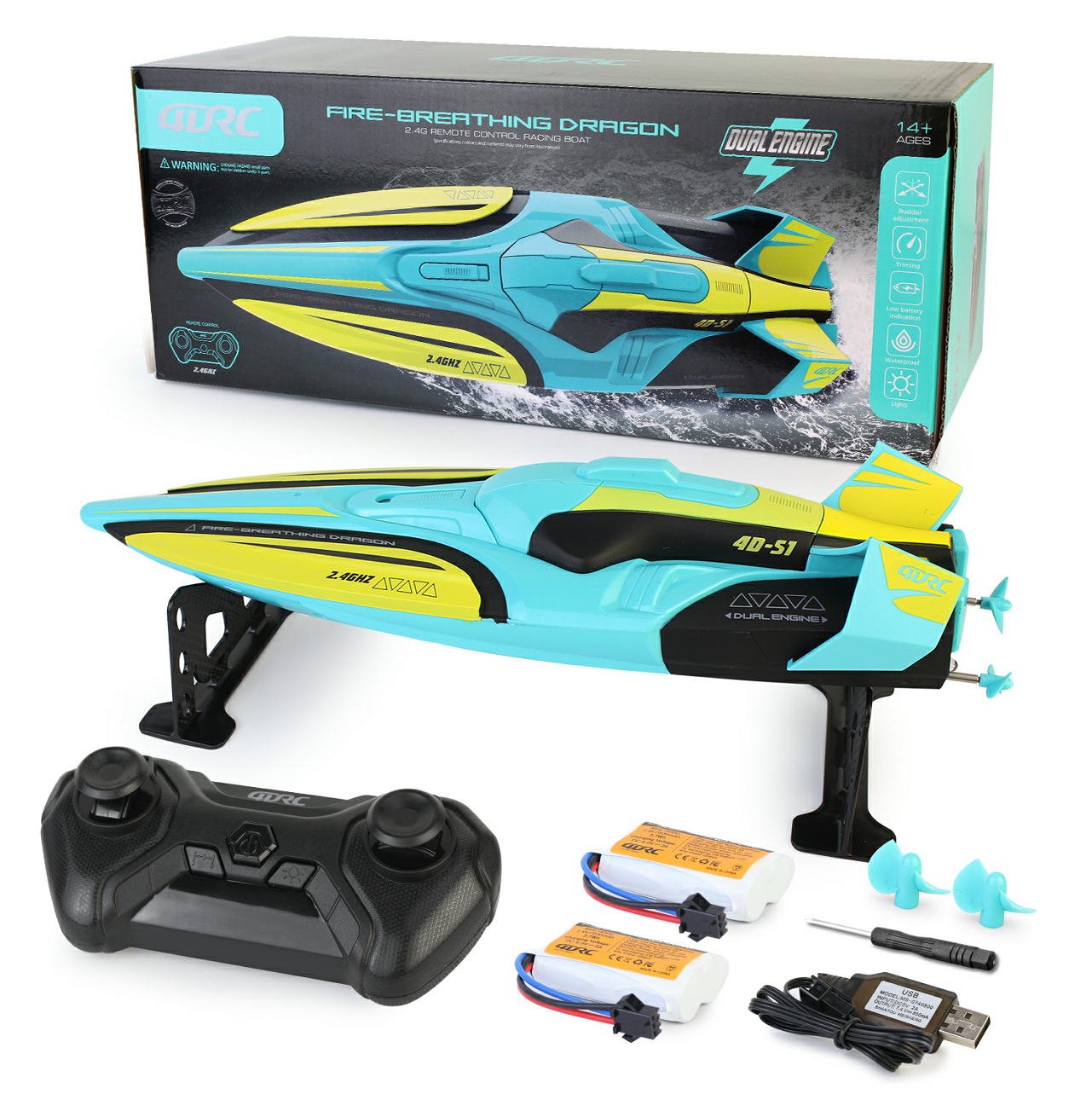 4DRC S1 High speed speedboat remote control boat