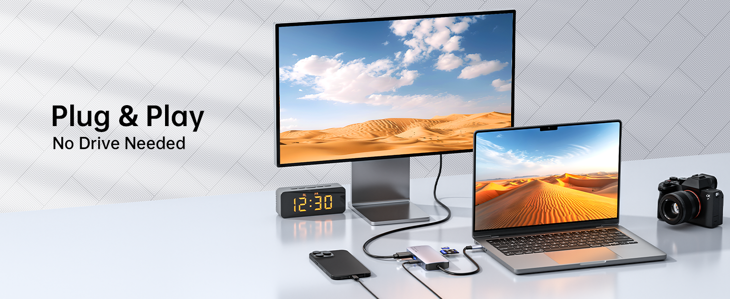 usb c hub docking station for laptop Fast PD Charging Port