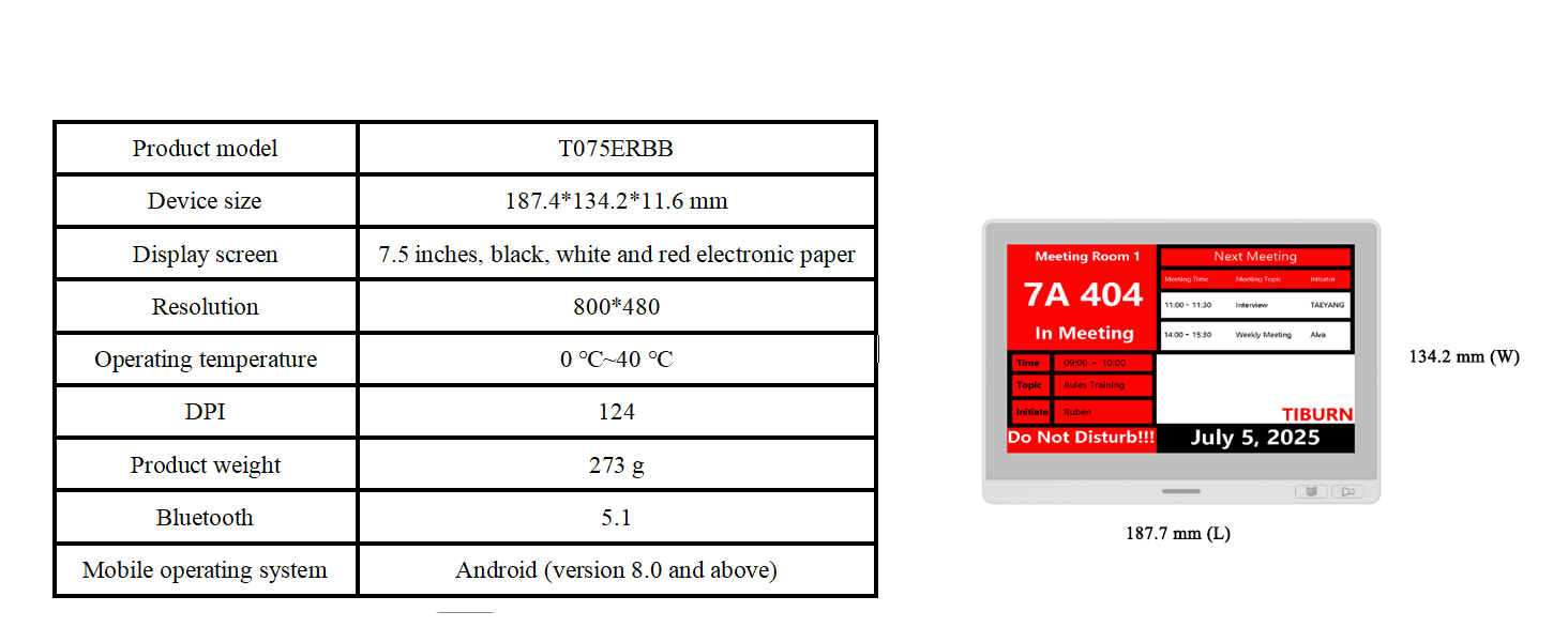 E-Ink Smart Door Sign