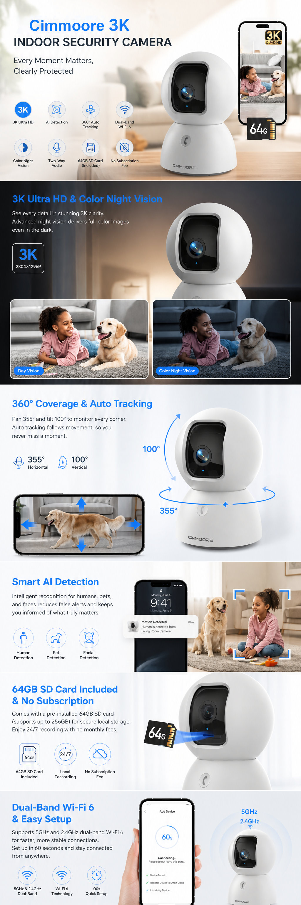 3K security camera
