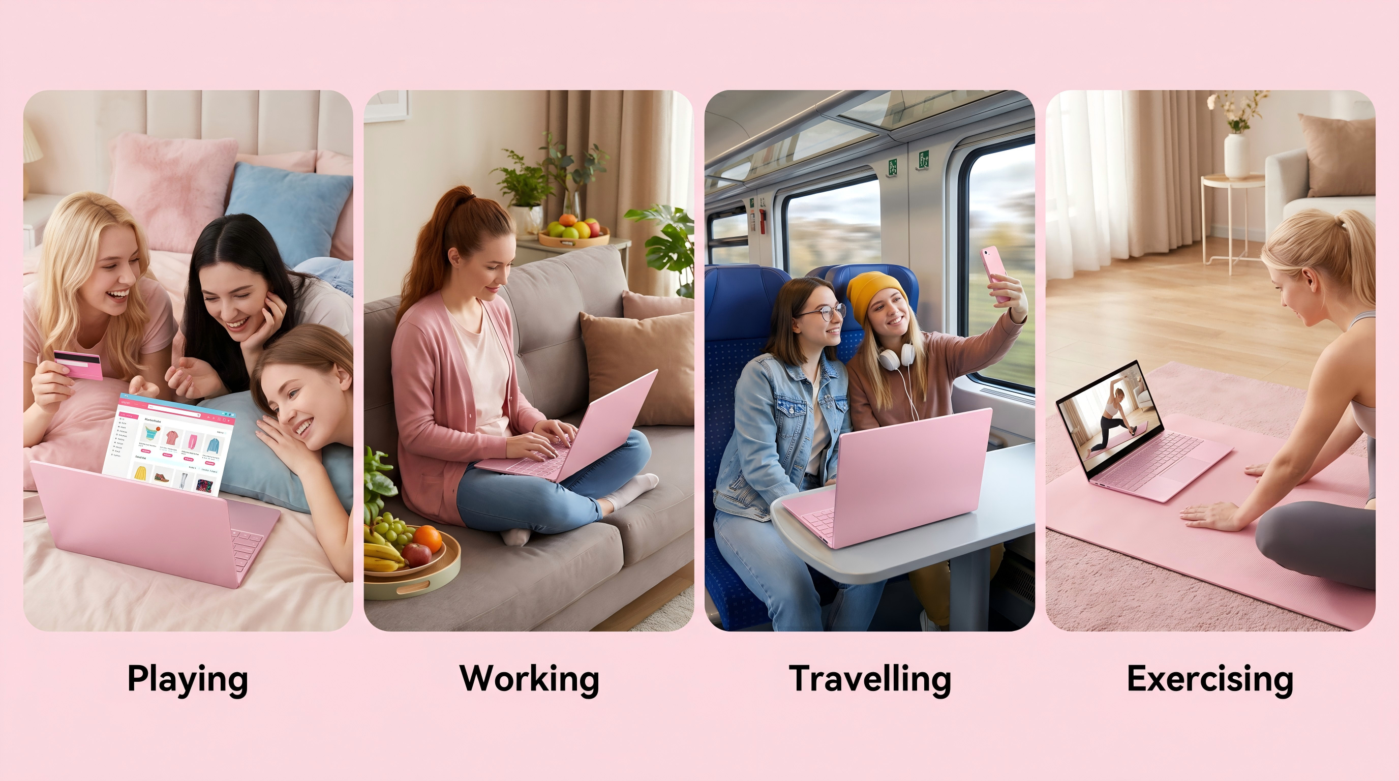 laptop pink