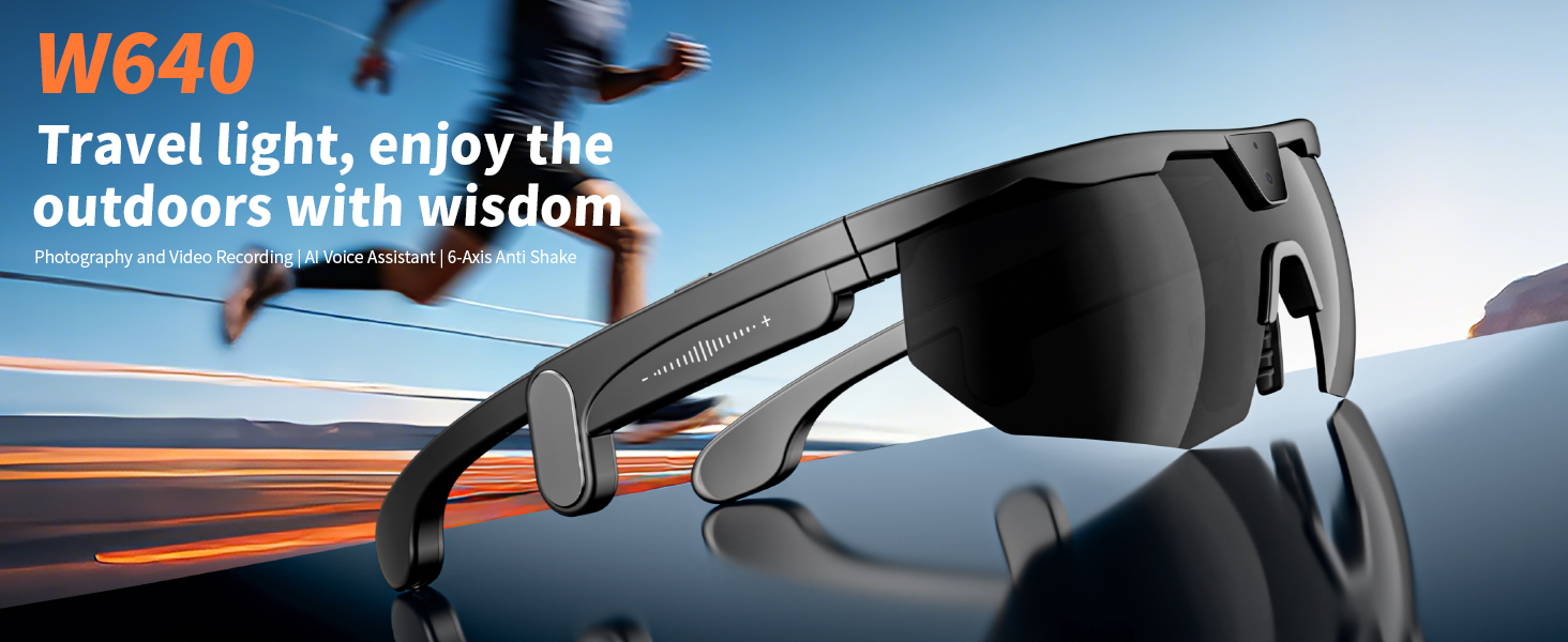 Wireless Bluetooth Smart Sports Glasses for Cycling Running