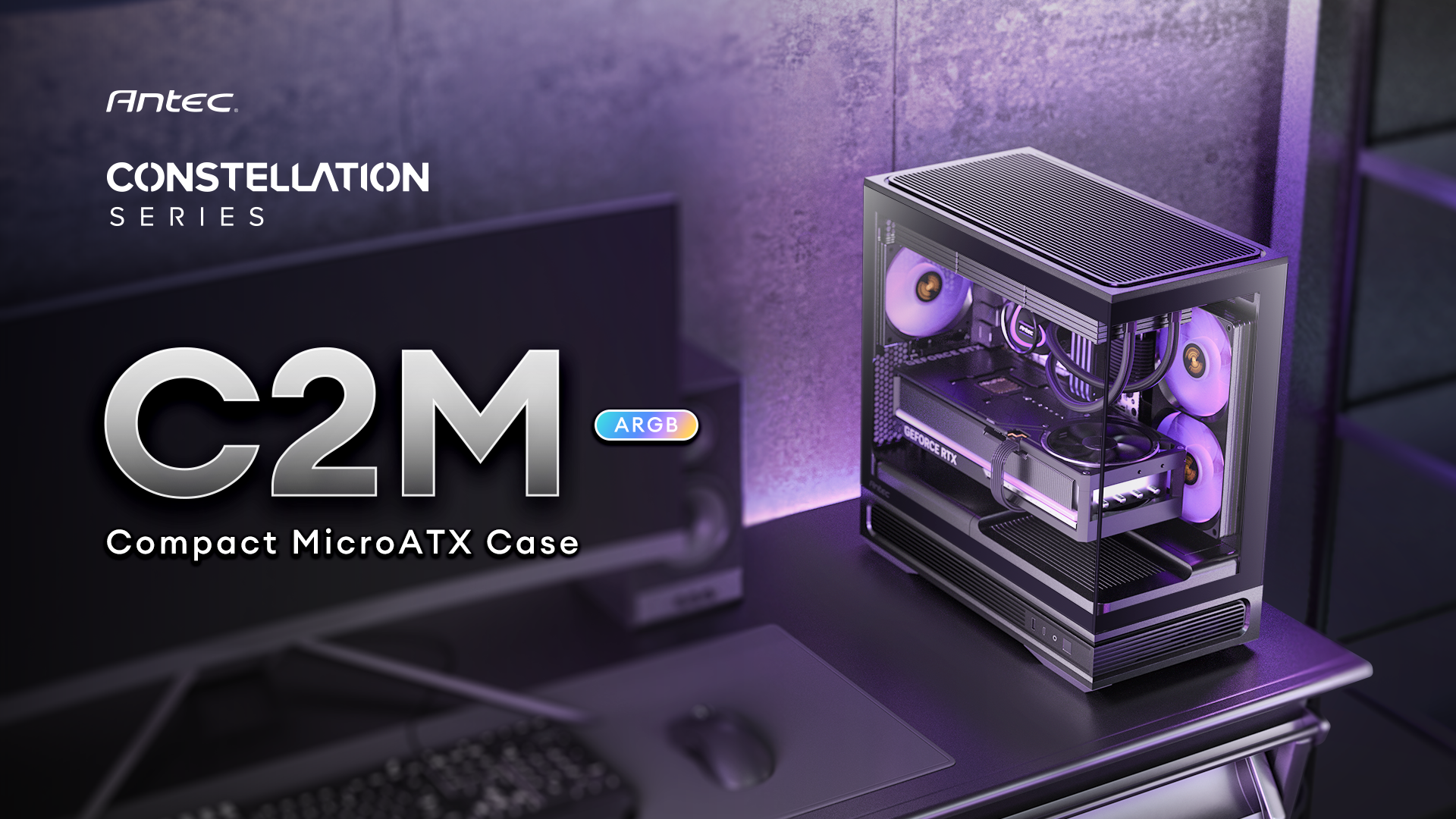 Antec C2M ARGB Compact MicroATX Case