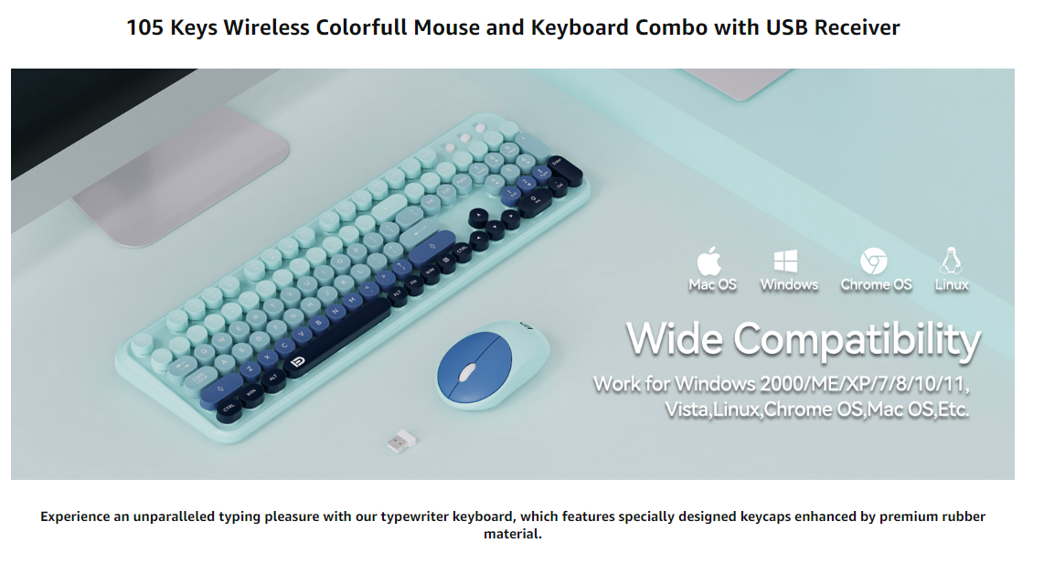 Wireless keyboard and mouse kit