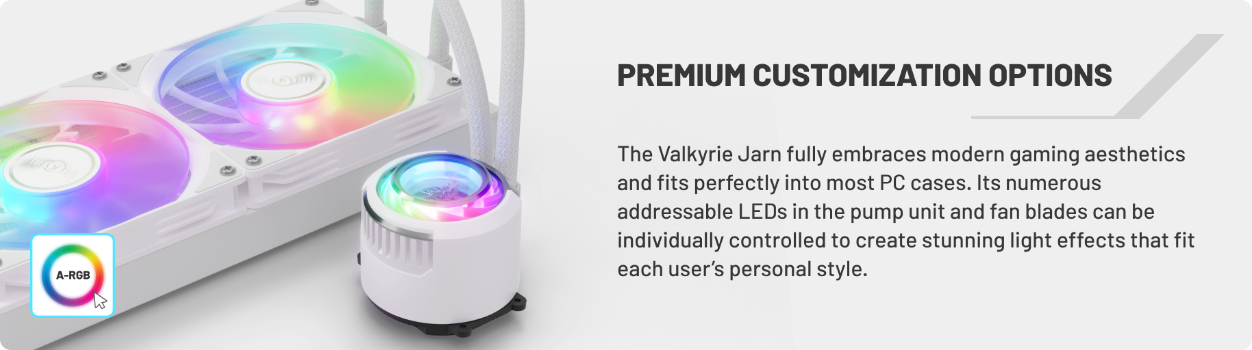 Valkyrie Jarn AIO offers premium customization options