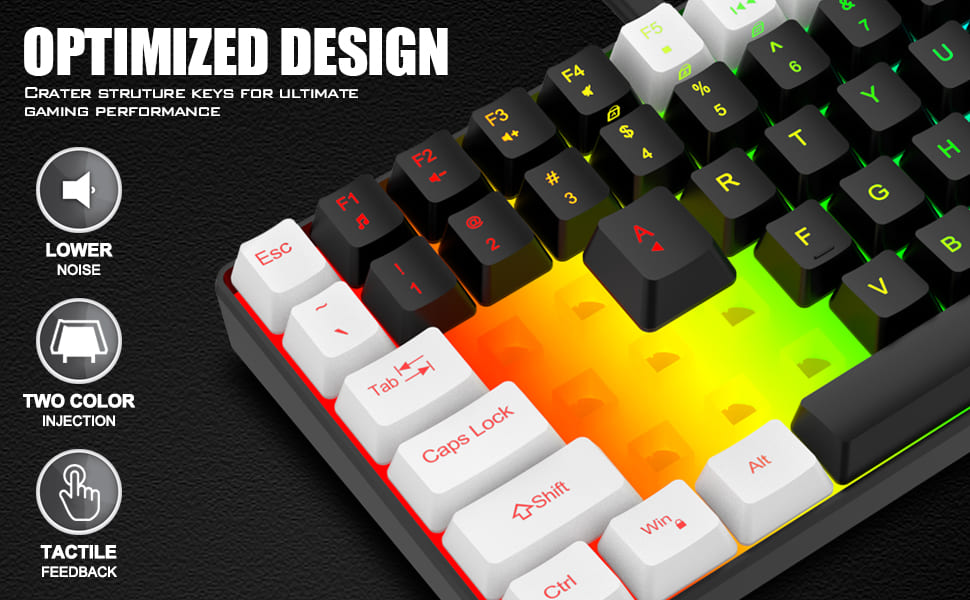 Sturdy and durable mechanical feel keyboard