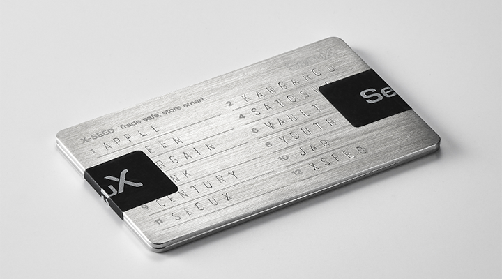 SecuX XSEED PLUS Secure Bitcoin Wallet Crypto Seed Storage Metal Plates 