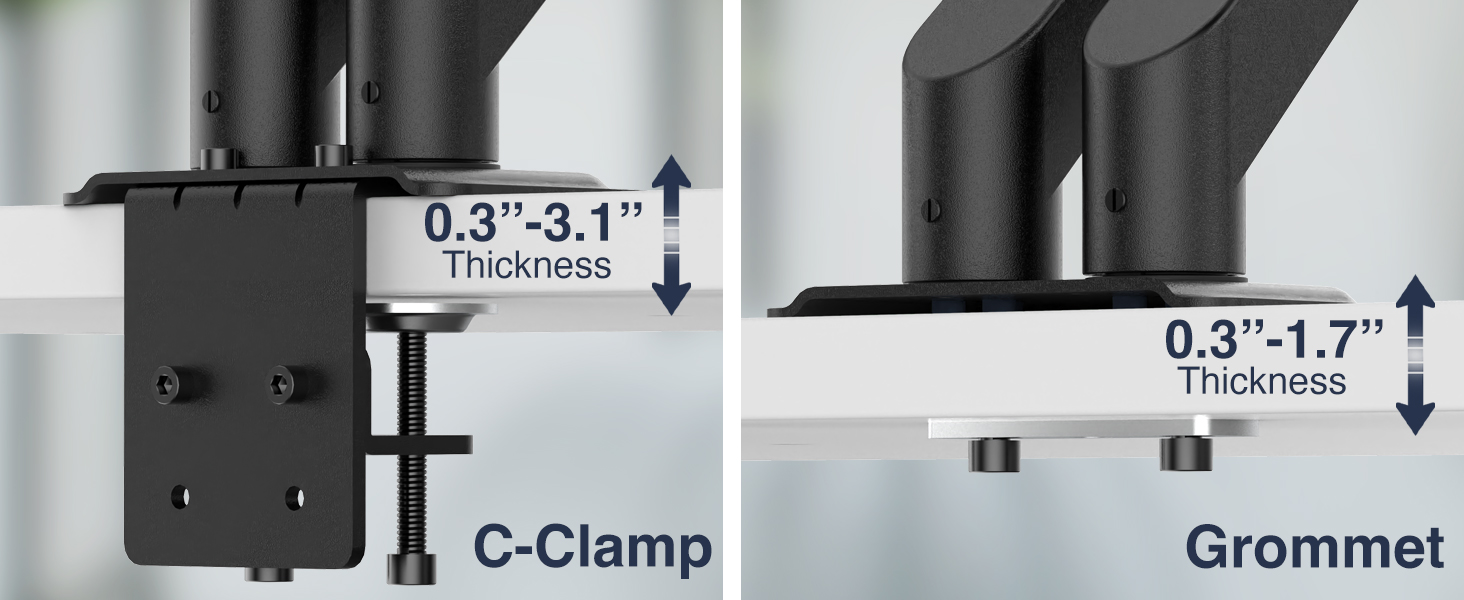 Desky Dual Gas Eco Monitor Arm