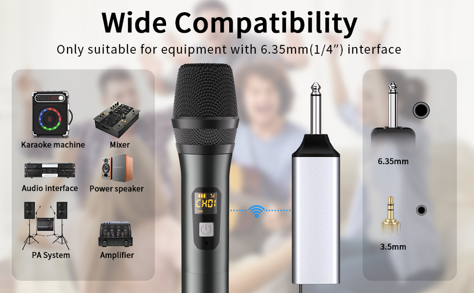 Compatible with variety of devices and convenient for you to sing