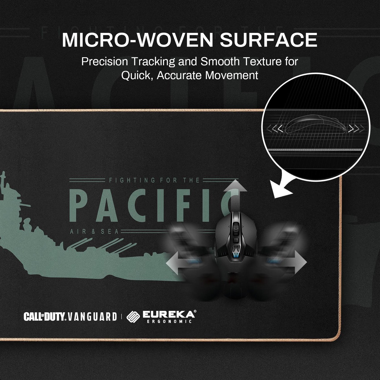 Pacific Theater Mouse Pad Micro Woven Surface