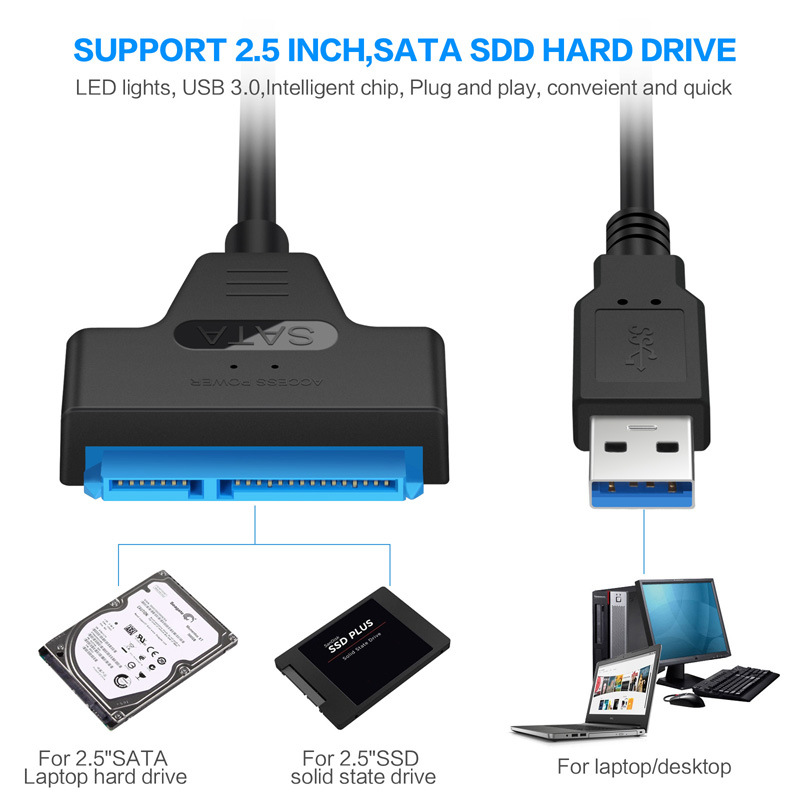 HANNORD Upgraded SATA to USB Cable