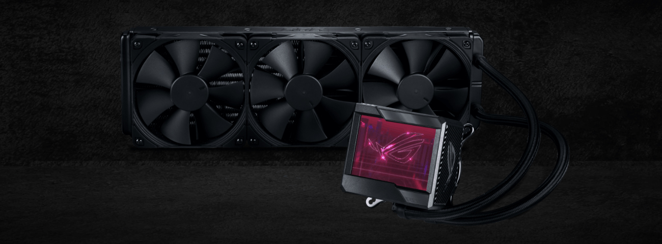 ASUS ROG Ryujin II 360 RGB all-in-one liquid CPU cooler 360mm  Radiator (3.5color LCD, embedded pump fan and 3xNoctua iPPC 2000PWM 120mm  radiator fans,compatible with Intel LGA1700, 1200 & AM4 socket) 