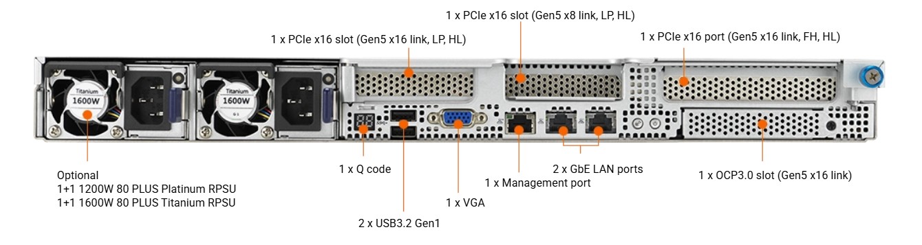 ASUS RS501A-E12-RS12-16TWH 1U Rackmount Server