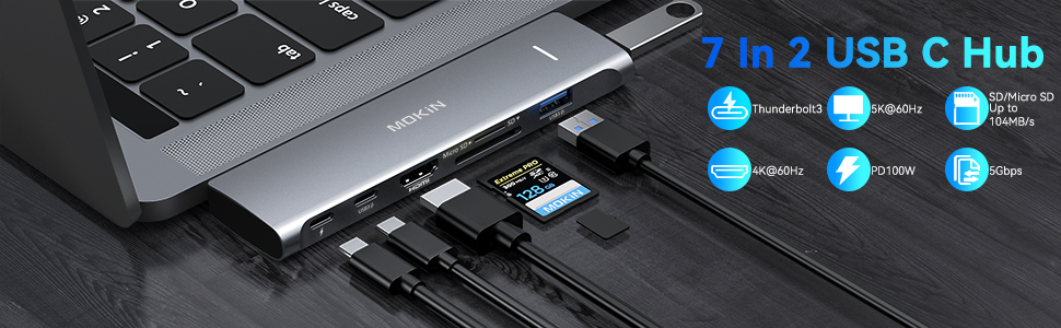 7 In 2 UsB C Hub