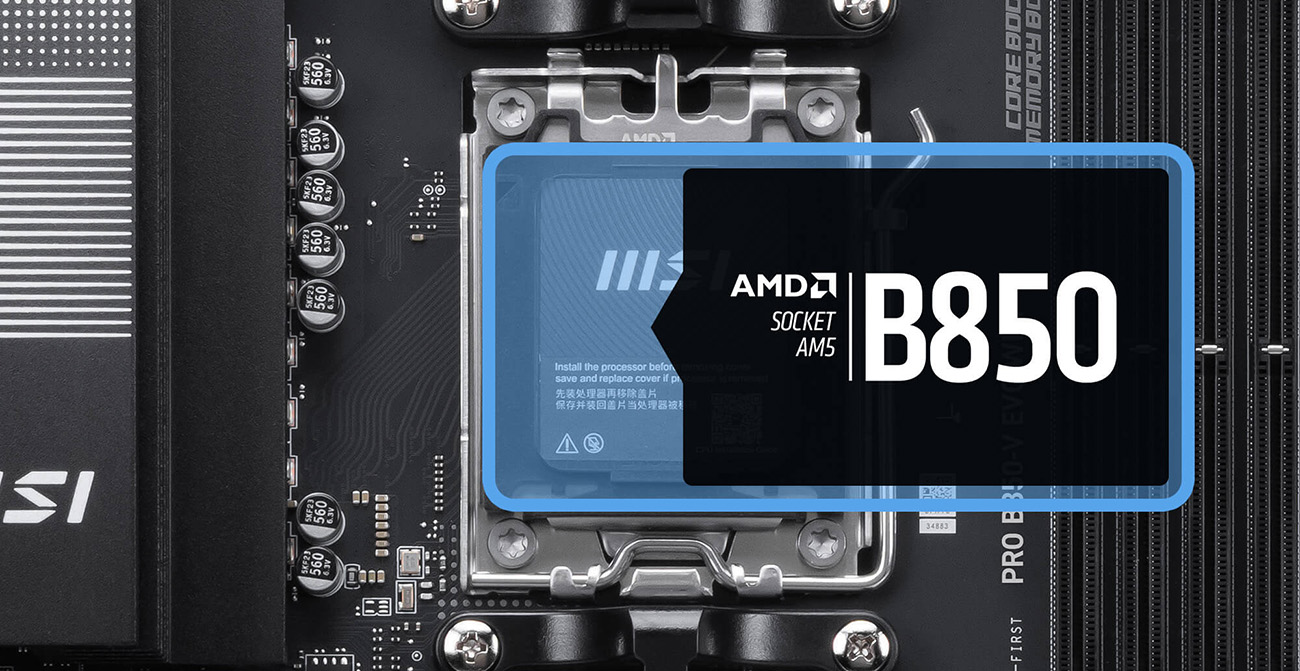 MSI PRO B850-V EVO WIFI AM5 AMD Motherboard