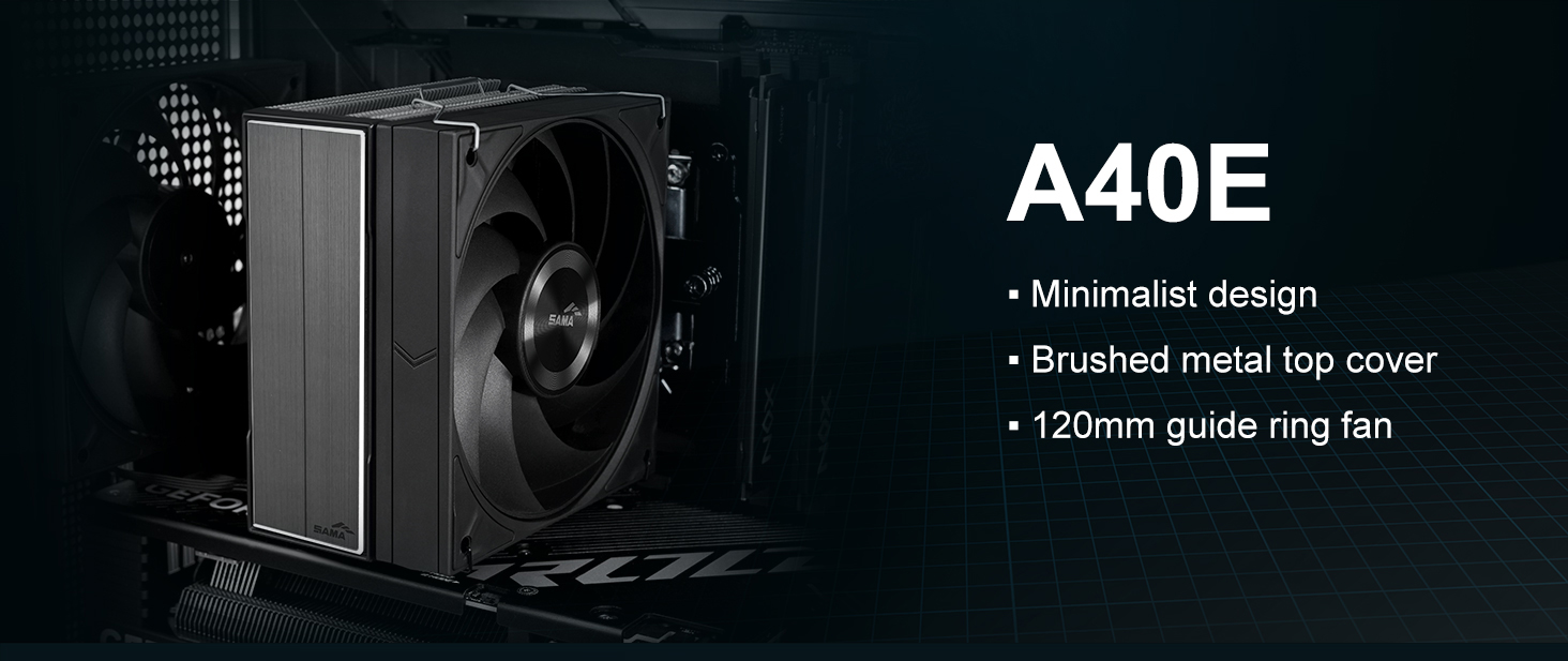 SAMA A40E Single-Tower CPU Air Cooler