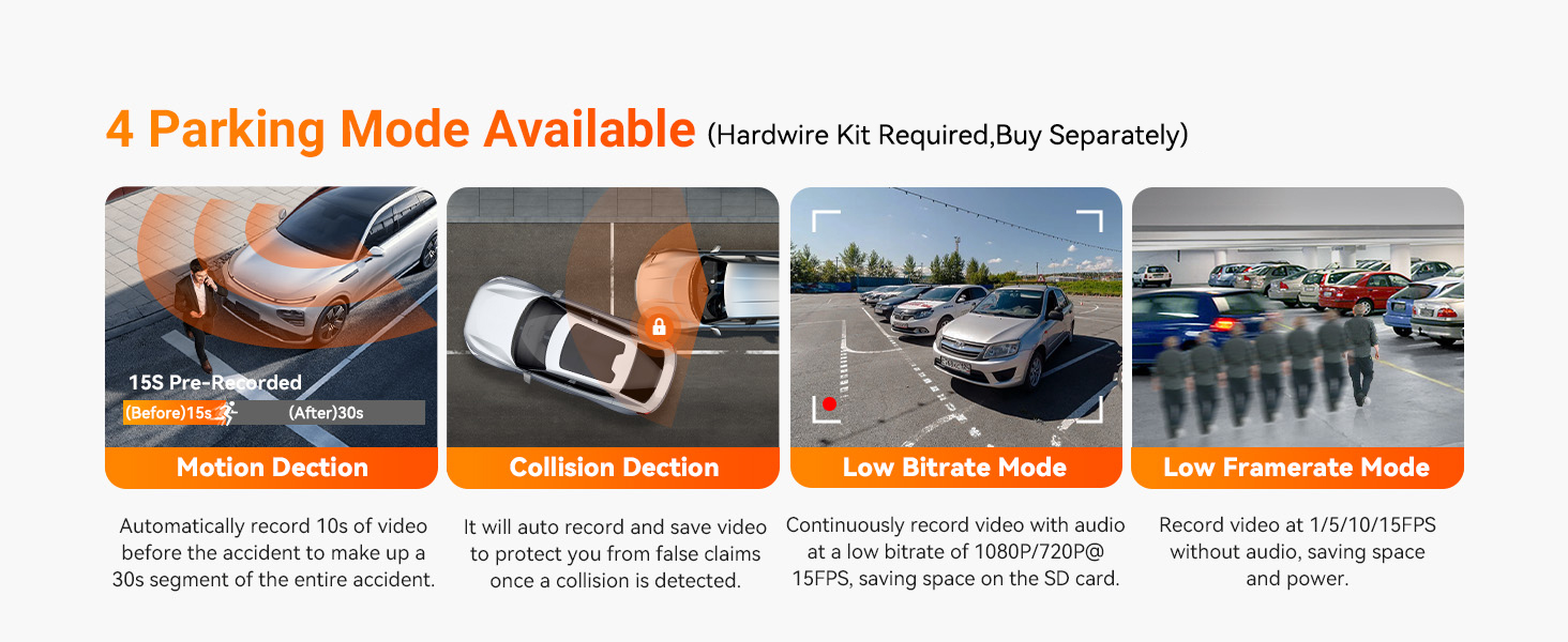 24Hrs 4 Parking Mode