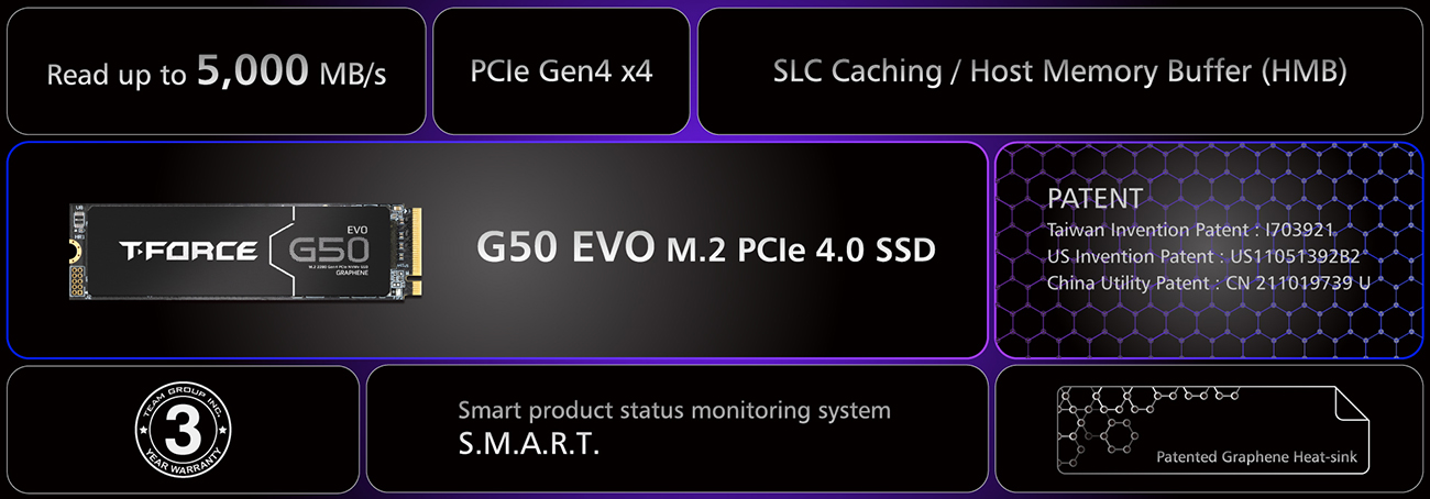 Team Group T-Force G50 EVO M.2 2280 Internal SSD