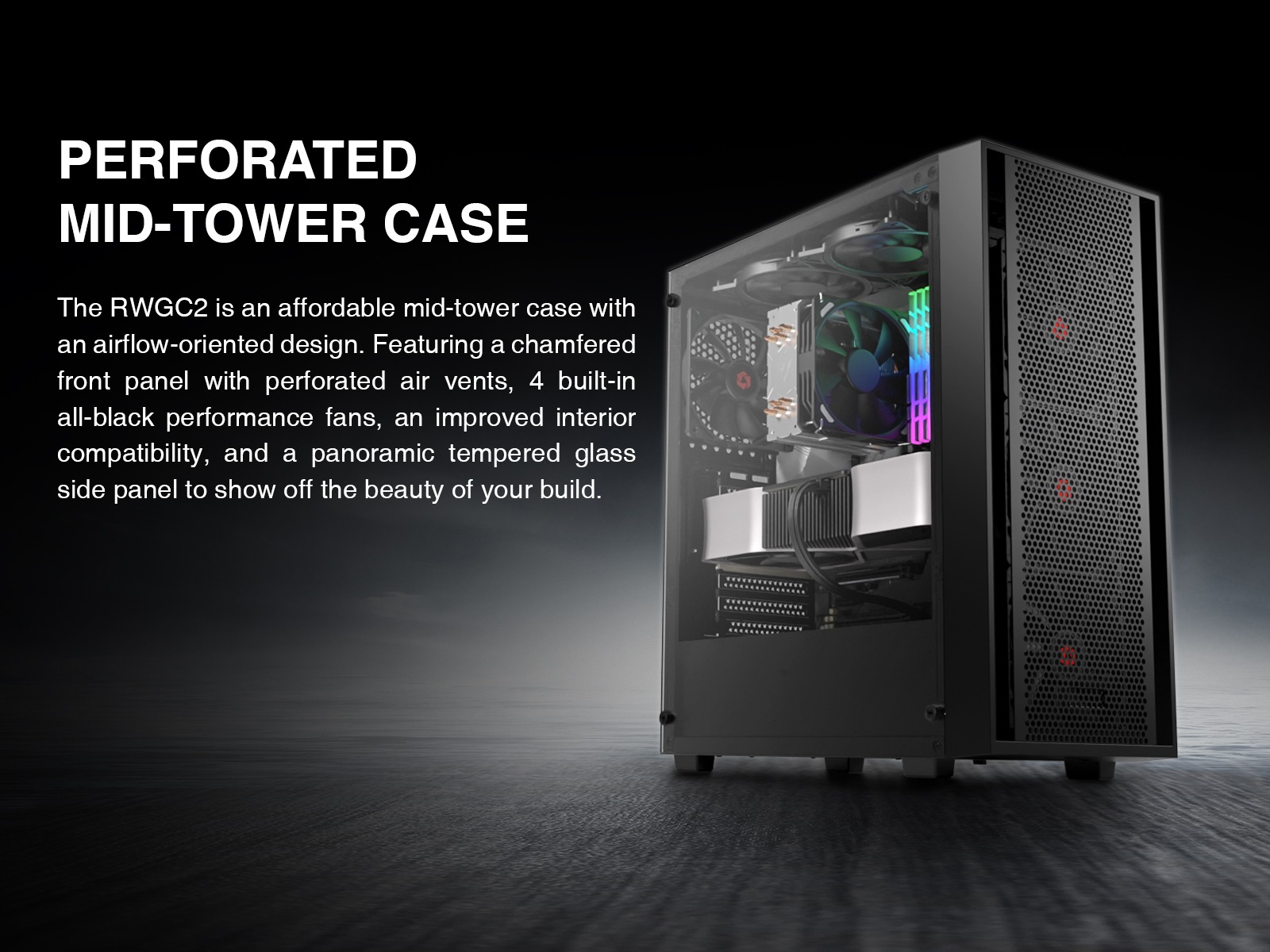 Rosewill RWGC2 ATX Mid Tower Gaming Computer PC Case