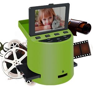 Wireless Digital Film Scanner with 22MP, Converts 35mm, 126, 110, Super 8  Films, Slides, Negatives to JPEG, Tilt-Up 3.5 Large LCD, Transfer Pictures