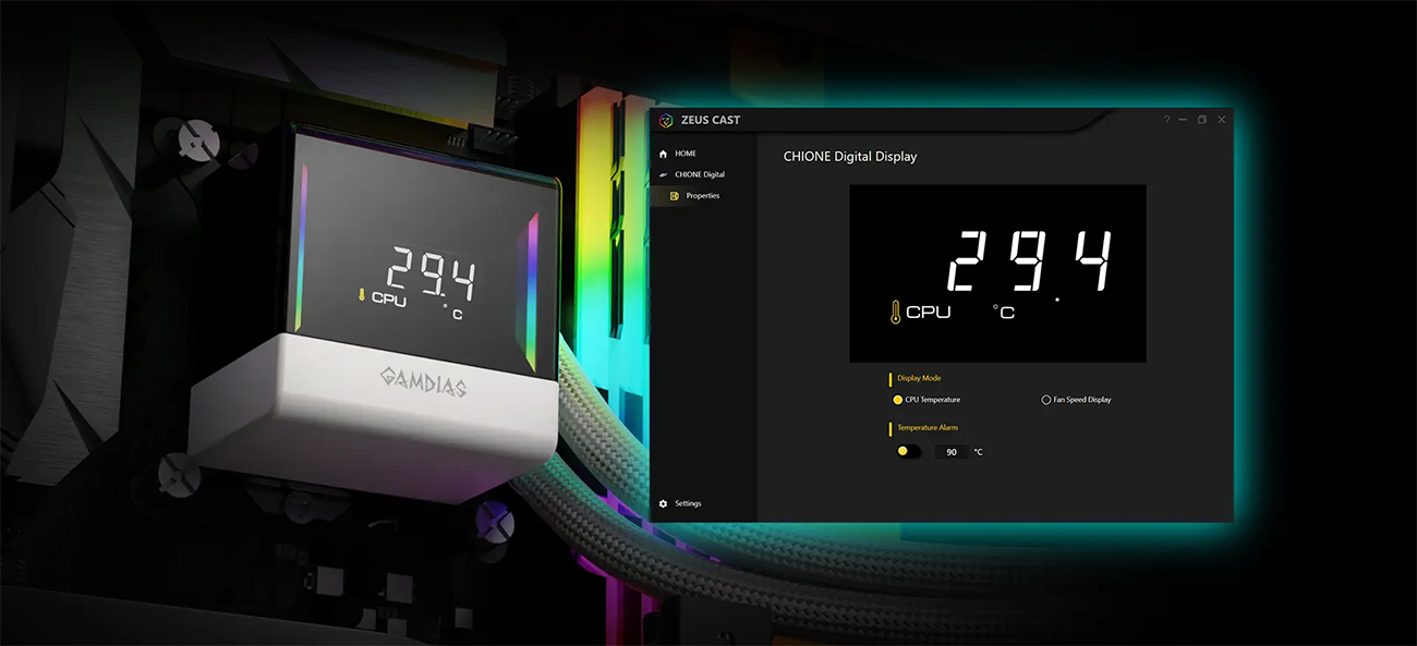 GAMDIAS CHIONE E4-360 V2 Liquid CPU Cooler