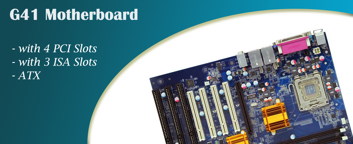 G41 ATX Motherboard with ISA PCI Slots