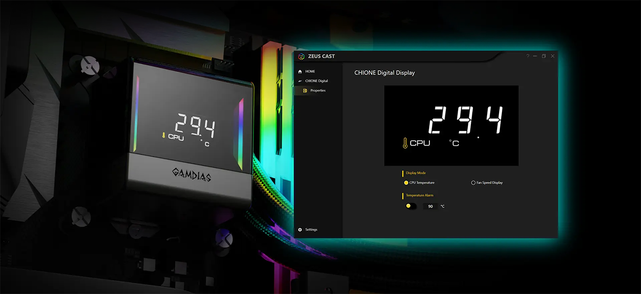 GAMDIAS CHIONE E4-360 V2 Liquid CPU Cooler