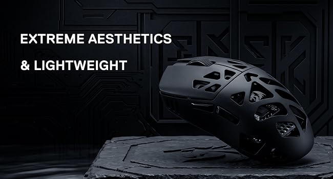 Redragon M997 3-Mode Wireless Lightweight Gaming Mouse Remapping Keys | Magnesium Alloy Design, Cabl