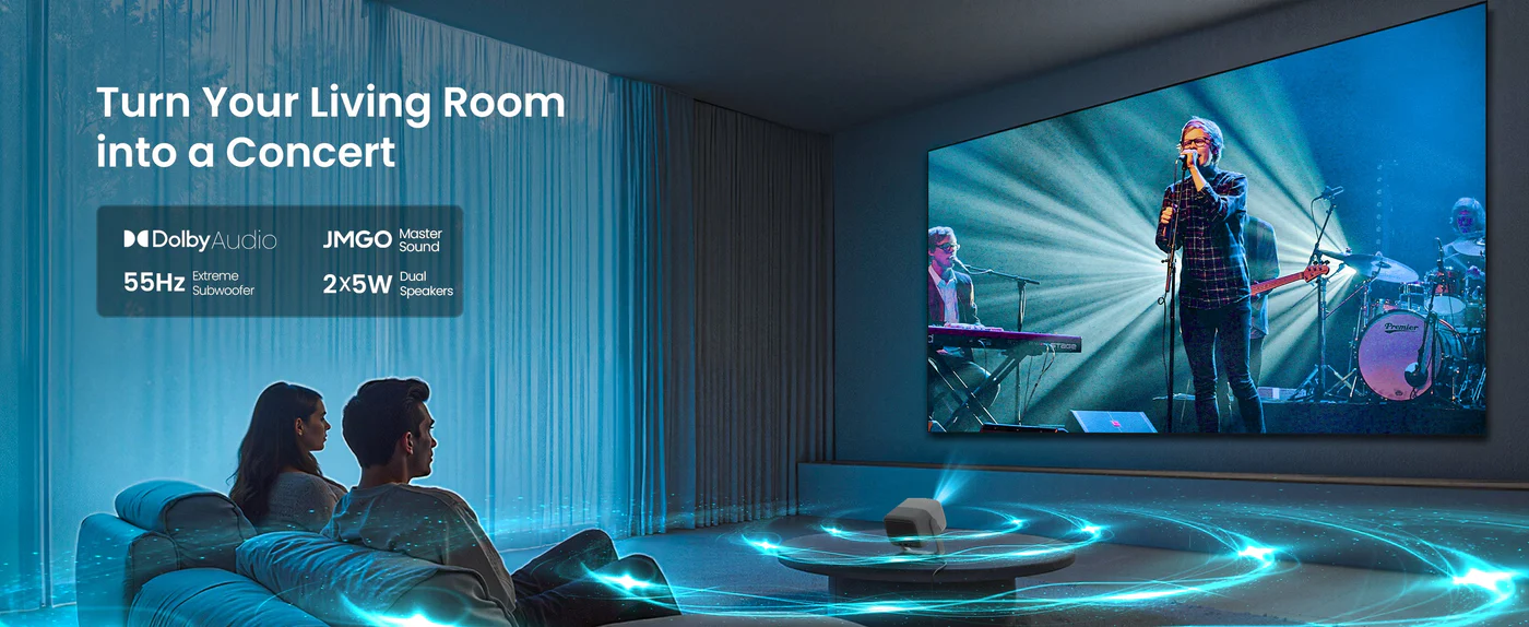 JMGO N1S SE 800 ISO Lumens Triple Laser Portable Projector