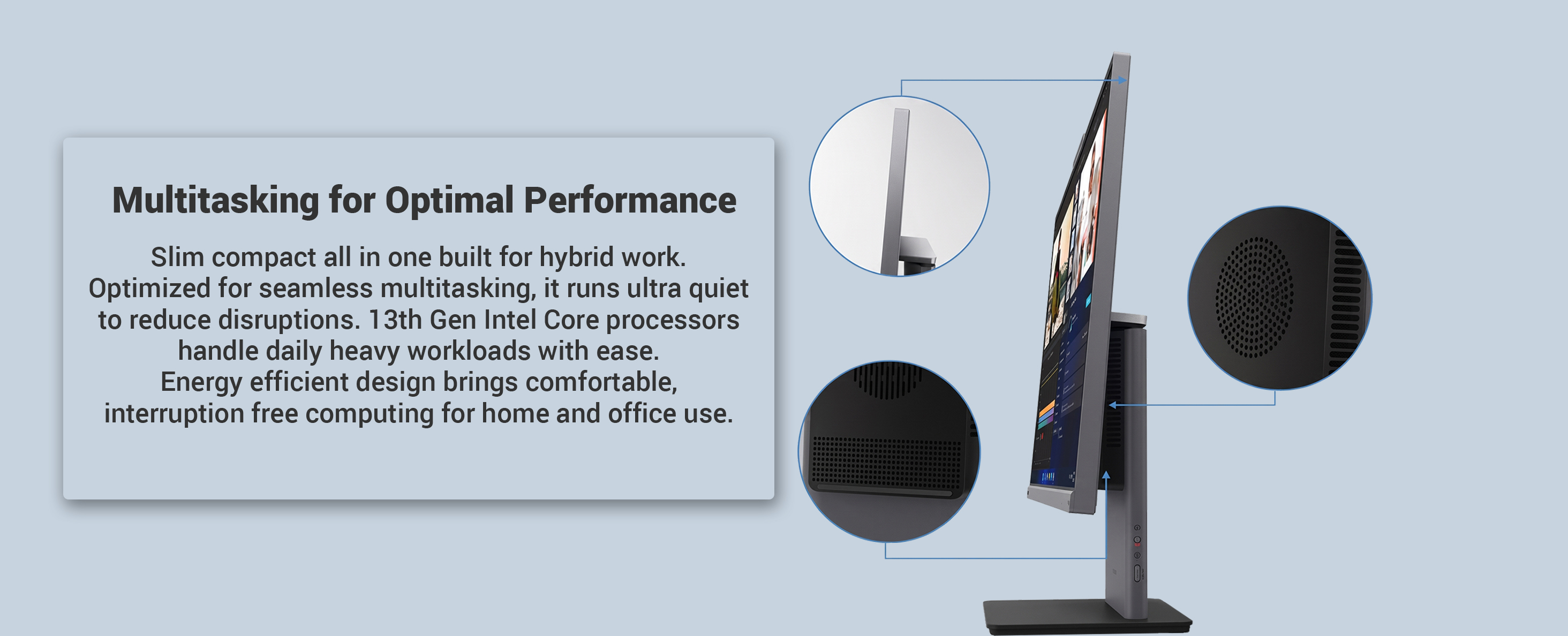 Lenovo ThinkCentre 27" All-in-One, Intel Core i7-13620H