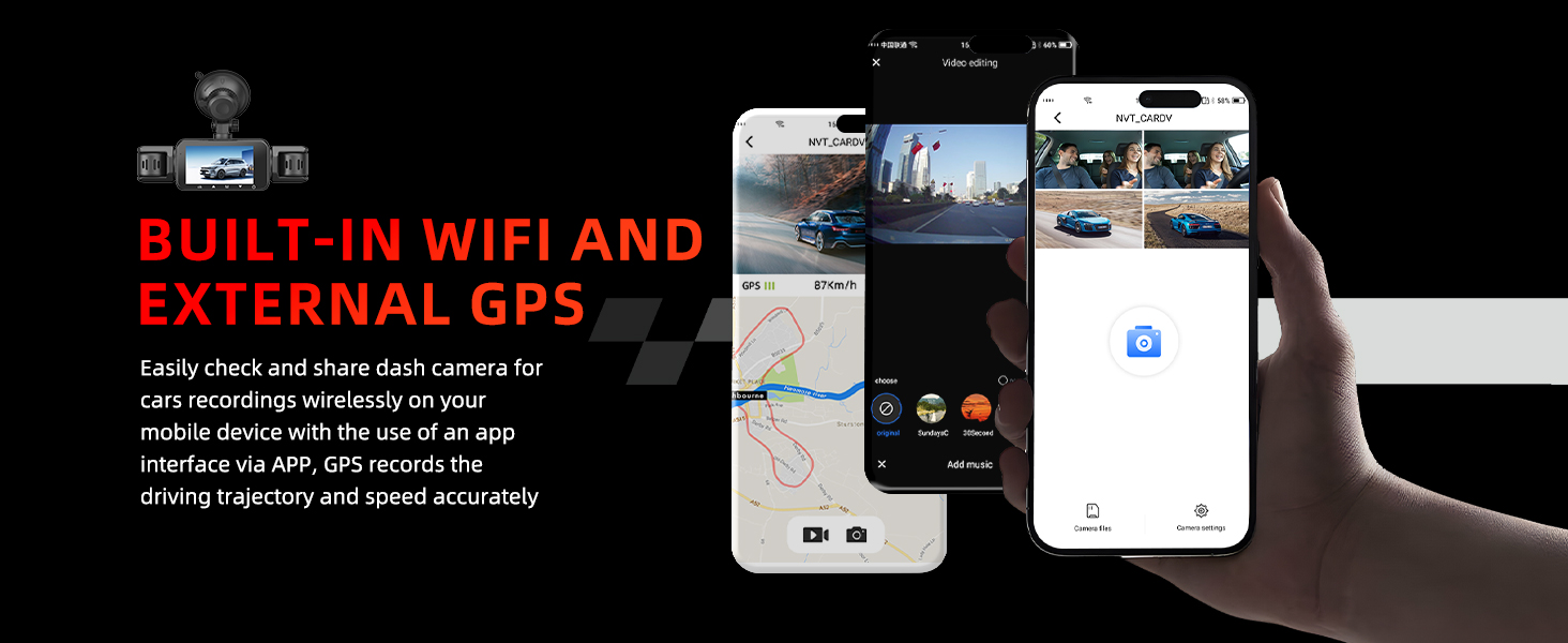 4 channel dash cam with wi-fi