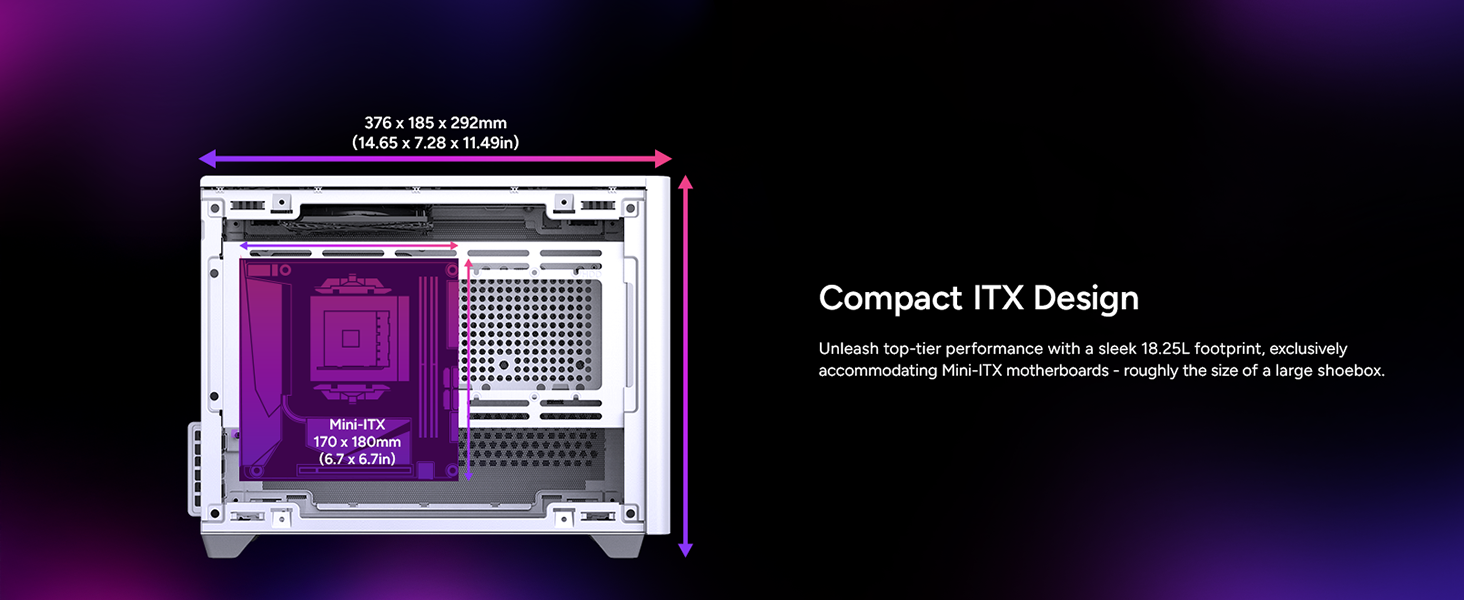 Cooler Master NR200 White SFF Small Form Factor Mini-ITX Case 