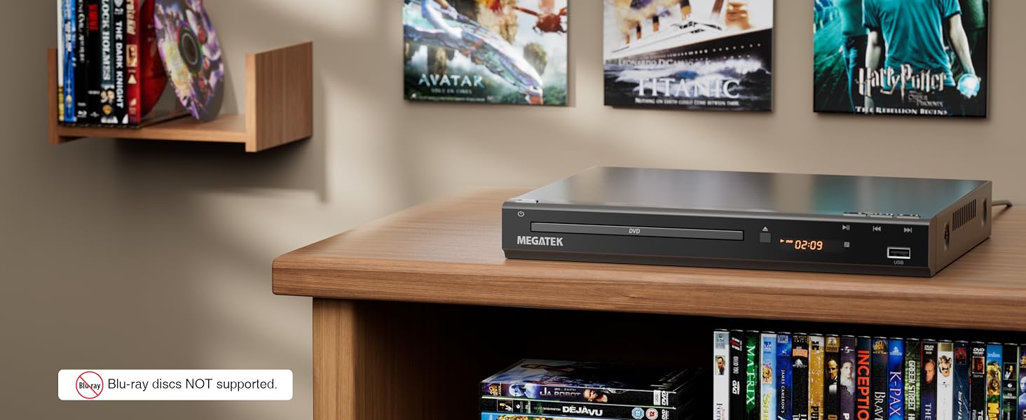 MEGATEK DP-260M55HD Region-Free HDMI DVD Player for TV