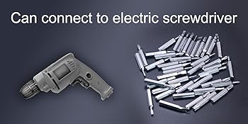 can connect to an electric screwdriver