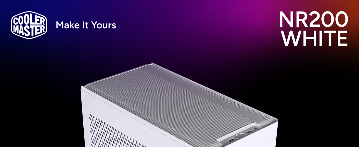 Cooler Master NR200 White SFF Small Form Factor Mini-ITX Case 