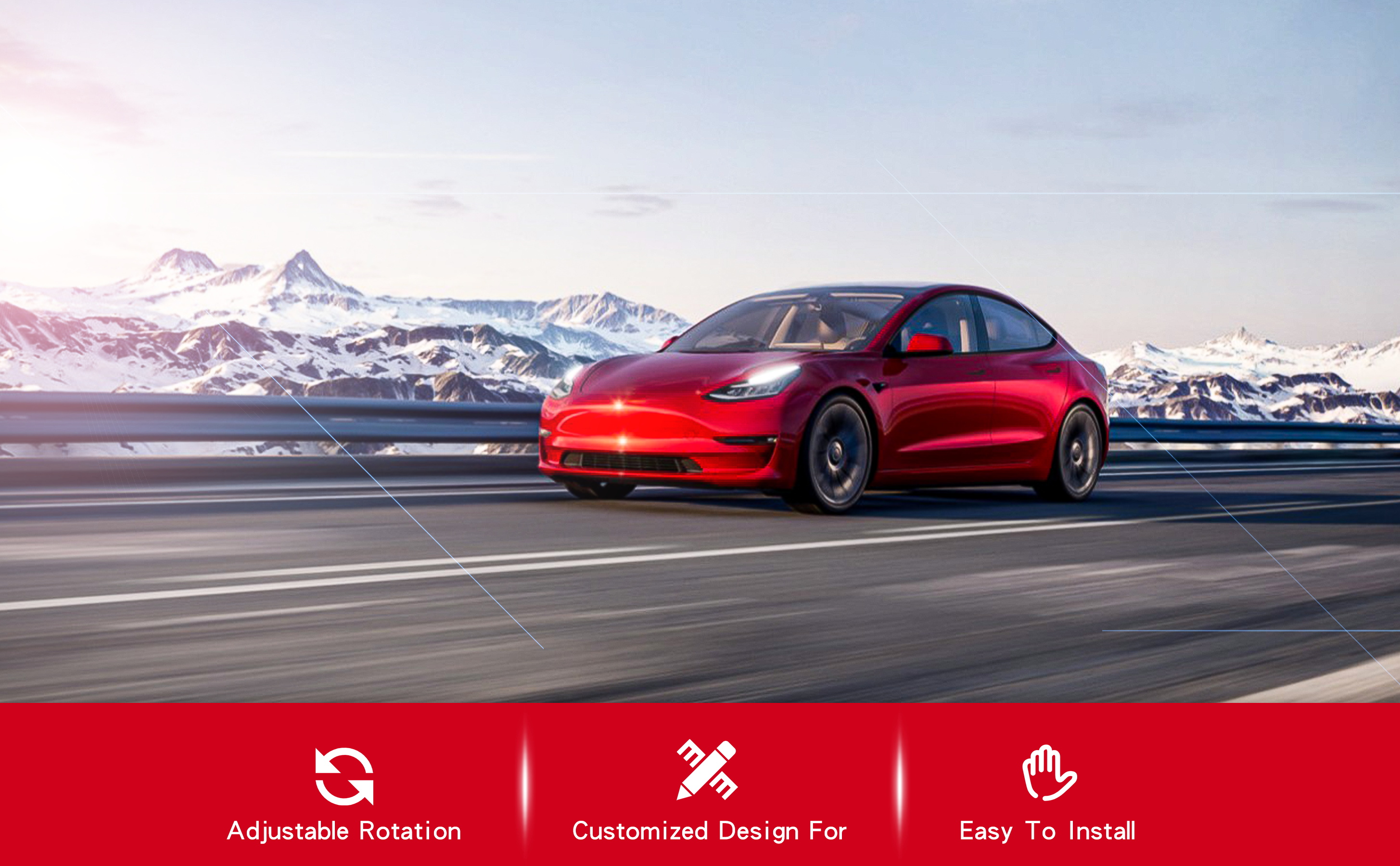 Tesla Model 3 Screen Rotating Holder