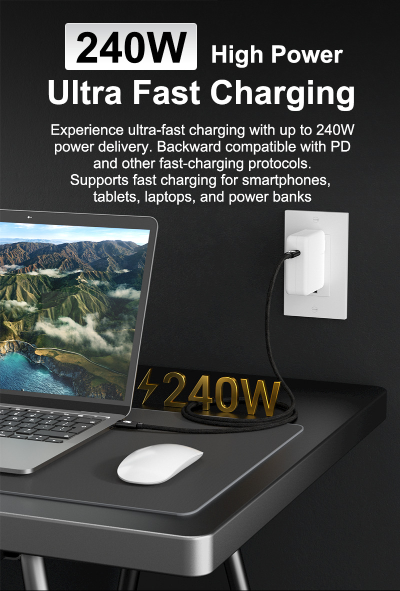 Hannord 20Gbps USB C 3.2 Gen 2x2 Portable Monitor Cable2