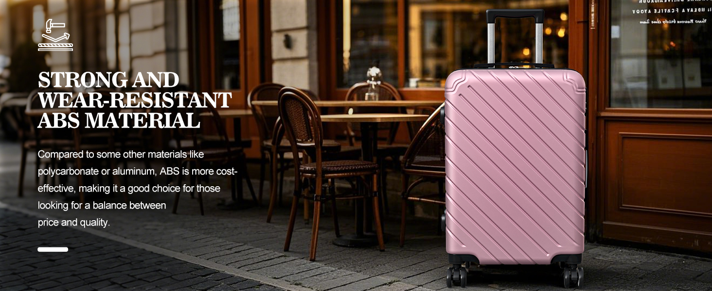 4-Piece Expandable Suitcase Set with TSA Lock