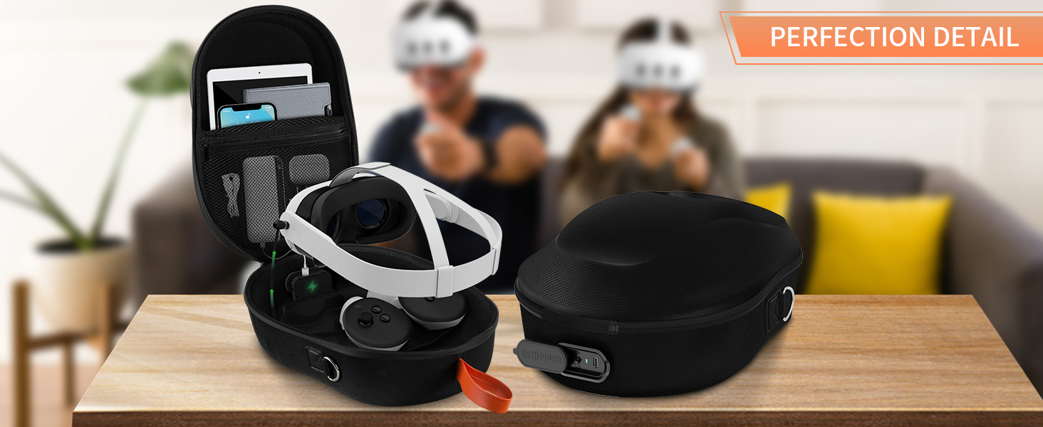 VR Carrying Case with Magnetic Charging Port