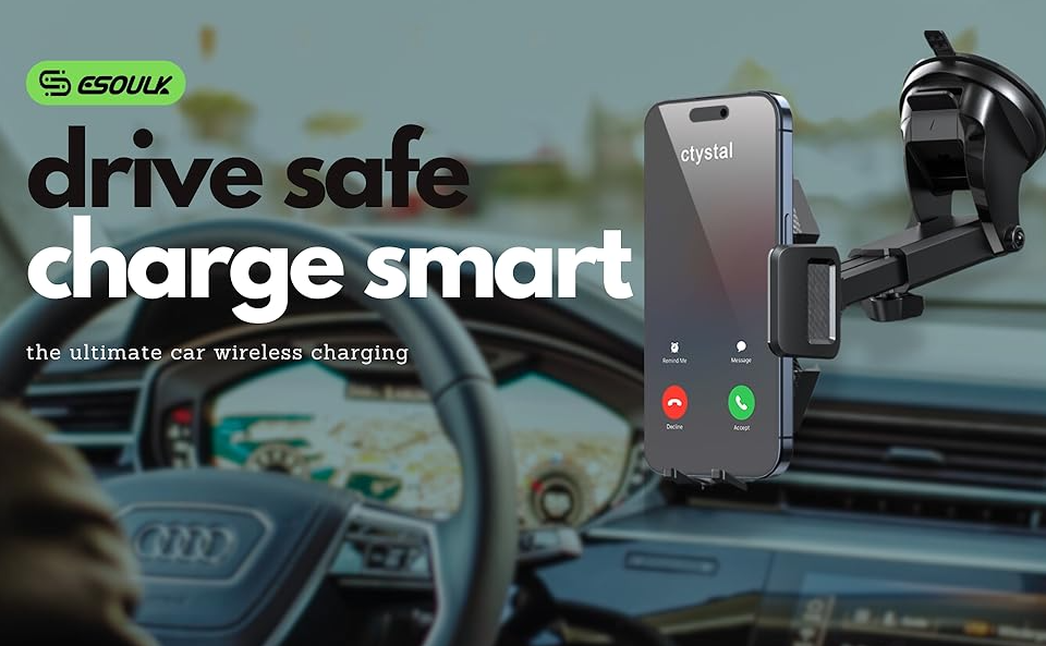 wireless car charger for windhield dashboard