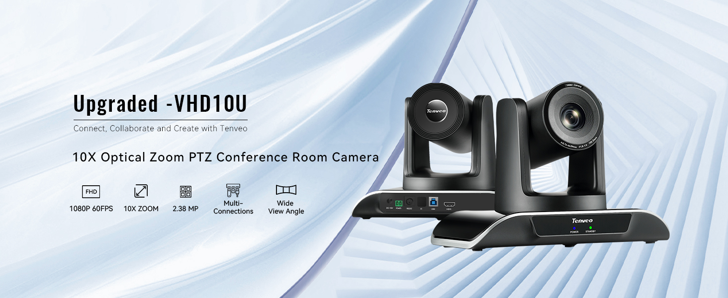 Tenveo PTZ Camera 10X Optical Zoom Video Conference Camera