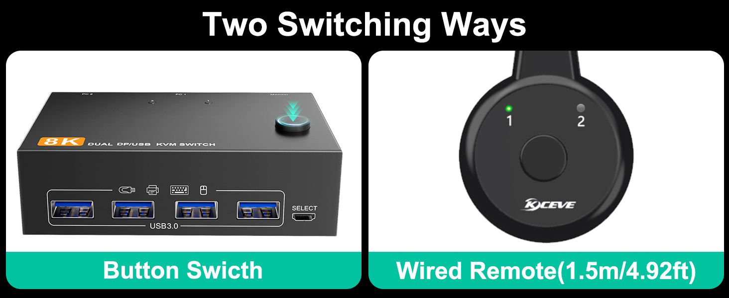 2 Display Model for the Dual Monitor KVM